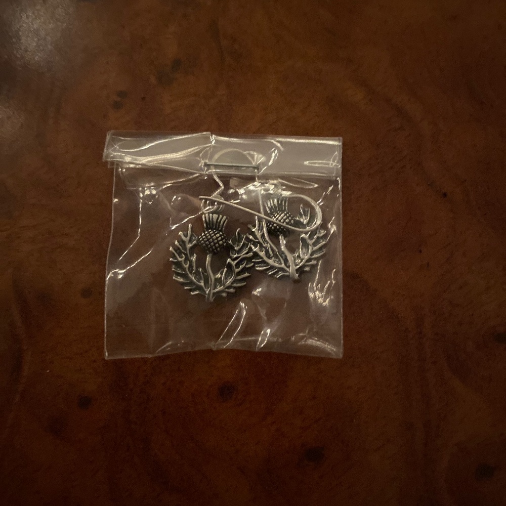 Sterling Silver Artisan Crafted Dangle Earrings From Scottland